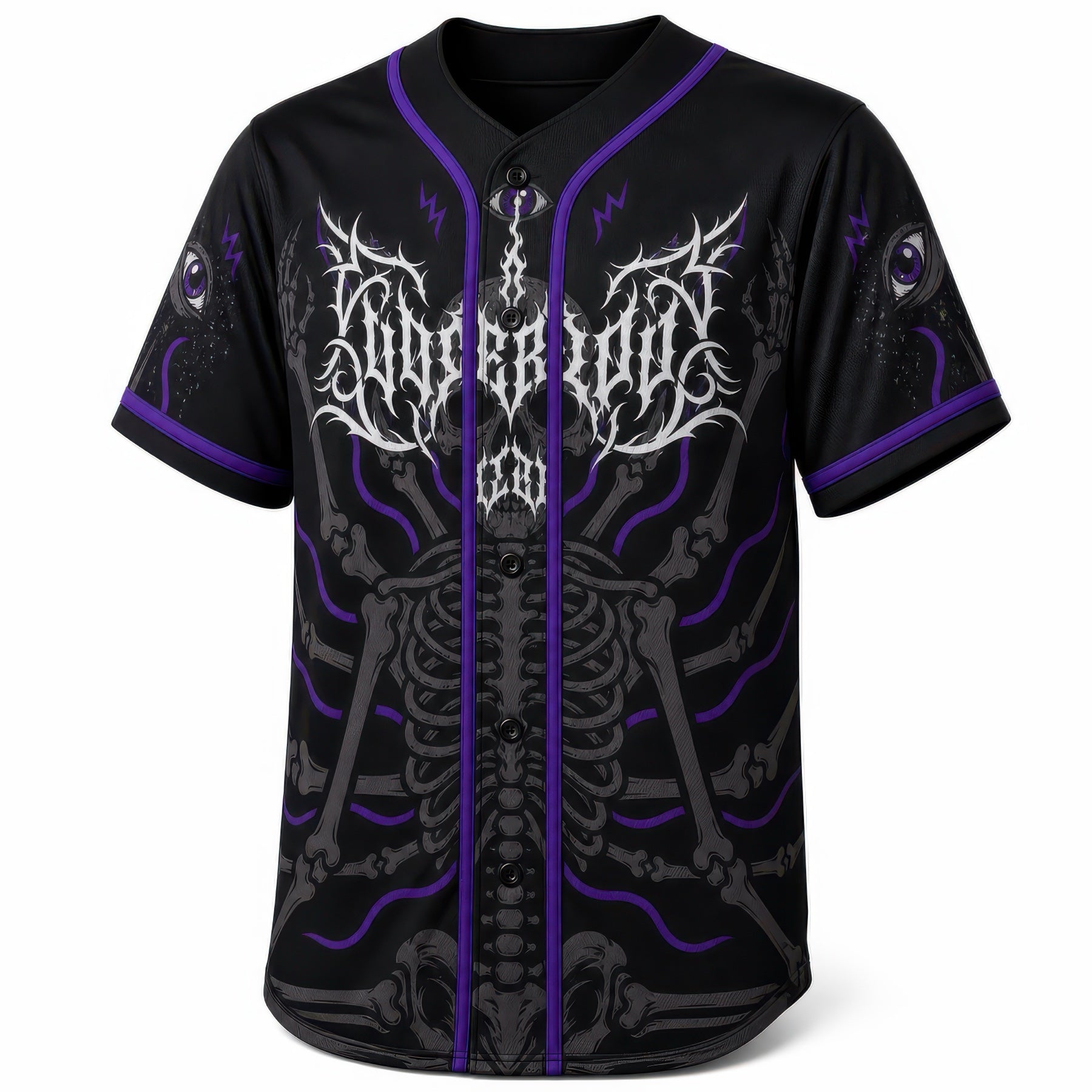 Skeleton Rave Baseball Jersey