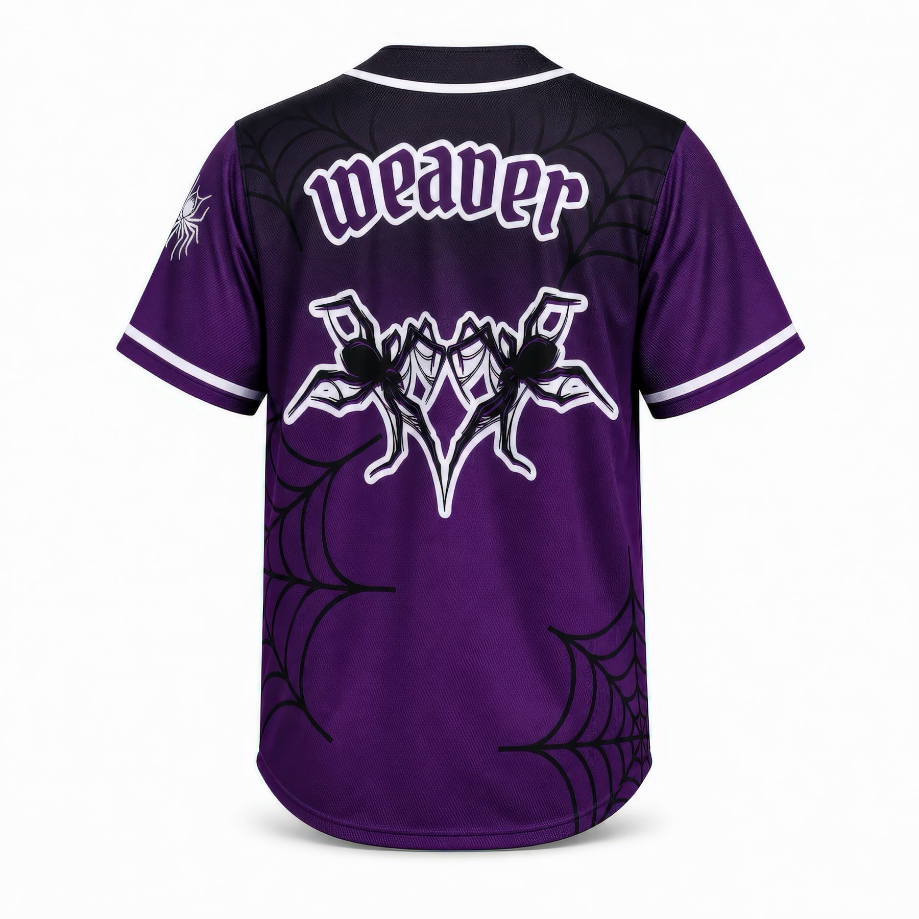 Custom baseball jersey back name and number visual