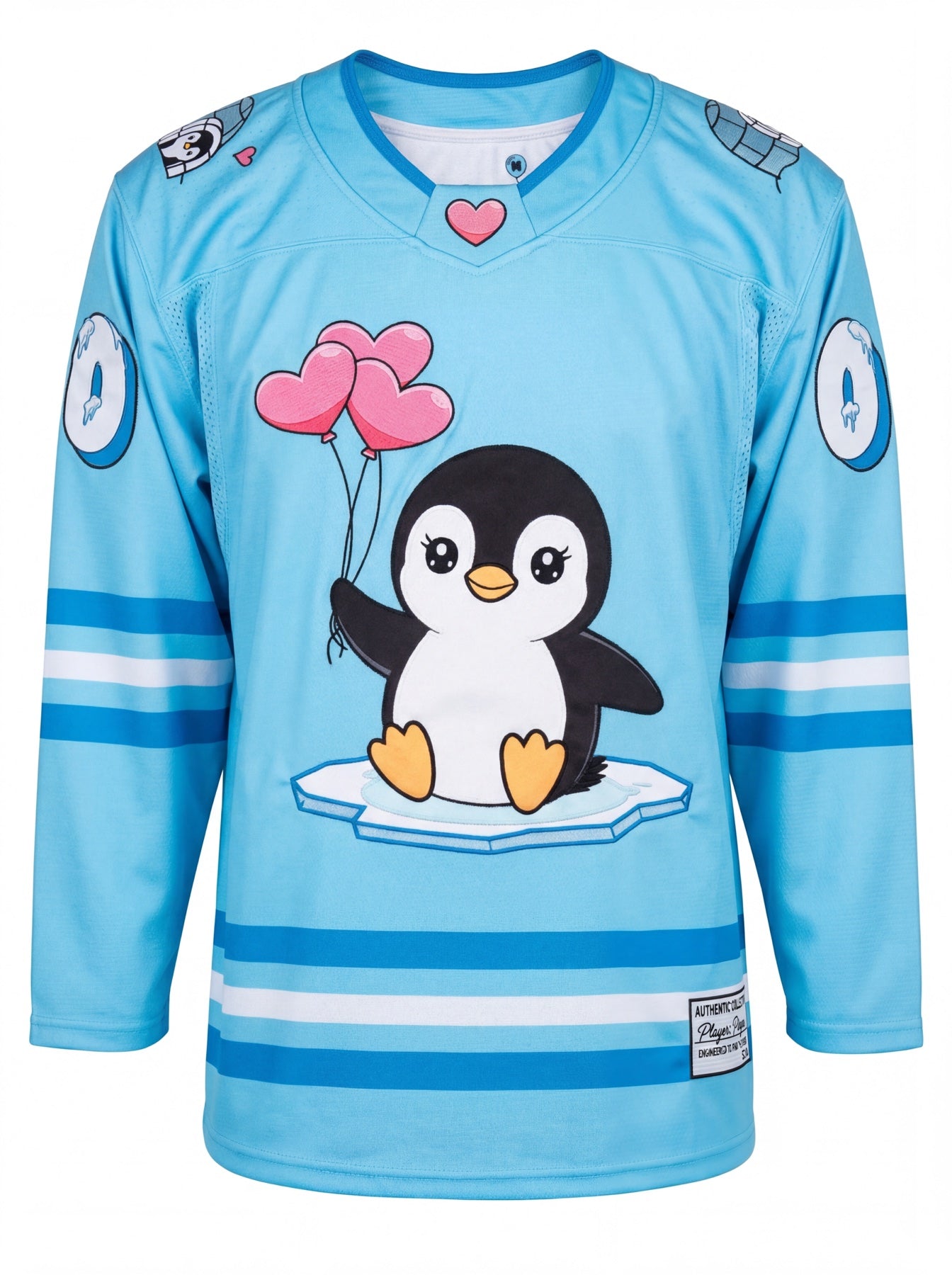 Blue Penguin Rave Hockey Jersey
